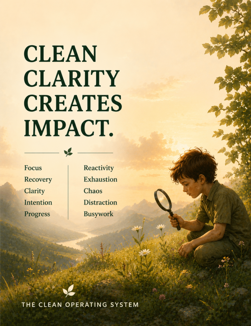 Clean clarity creates impact.