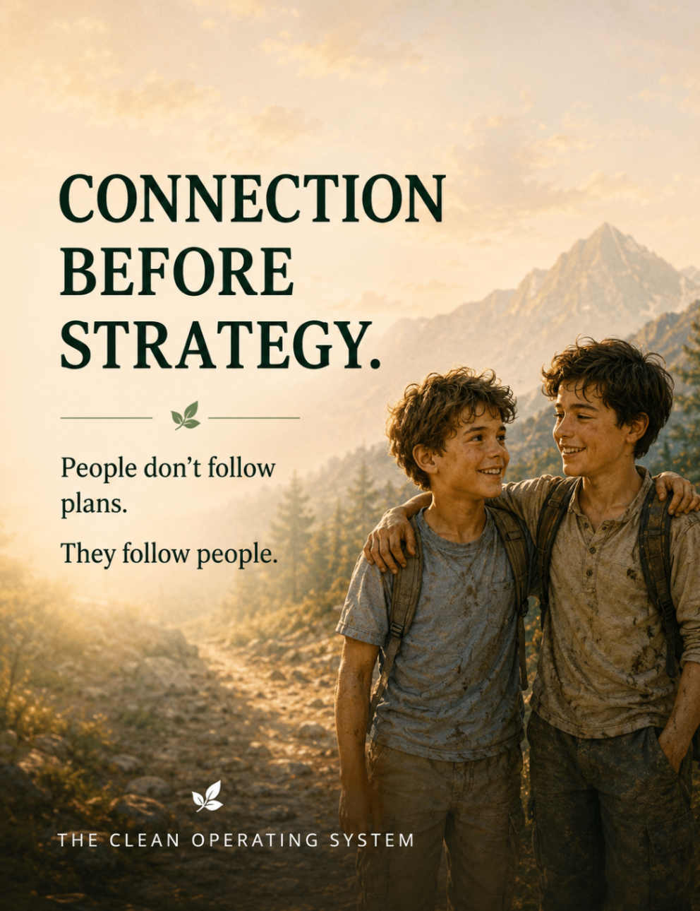 Connection before strategy.