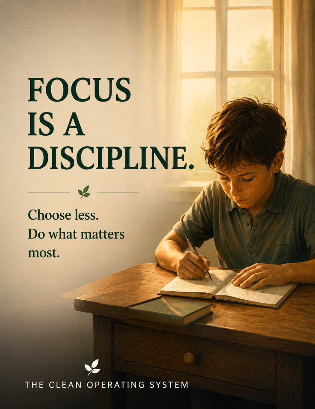 Focus is a discipline.